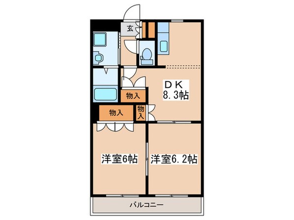 アーバンヒルズの物件間取画像